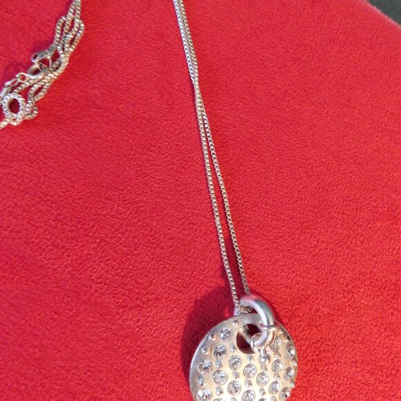 Ladies Dyrberg/Kern Silver Necklace - c/w Pendant - Picture 2 of 3